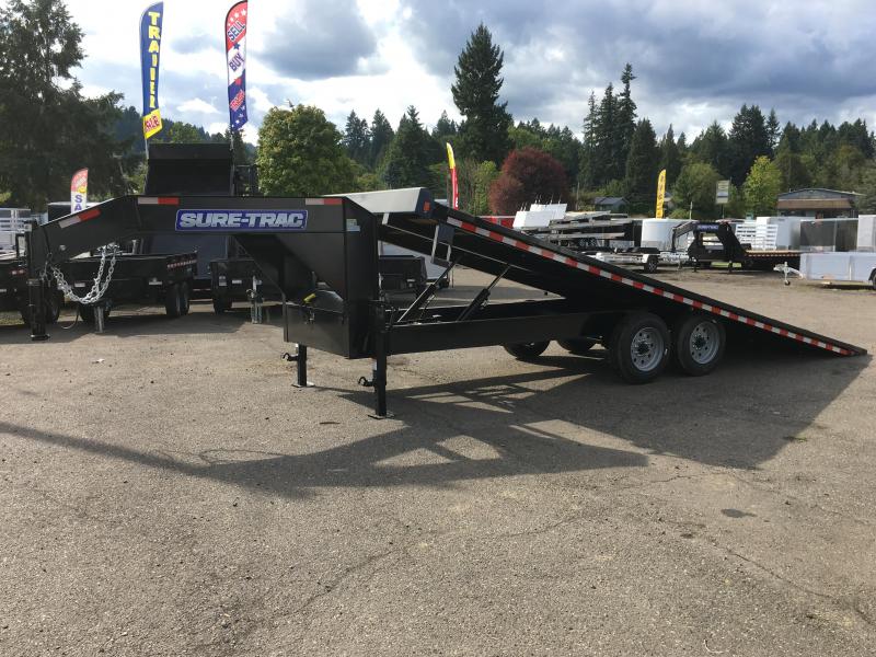 8.5x22 Gooseneck Equipment Trailer Power Tilt 17.6K 8.5x22 Gooseneck Equipment Trailer Power Tilt 17.6K