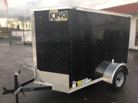 5x8 Enclosed Cargo Trailer Black 5x8 Enclosed Cargo Trailer Black