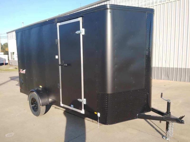 6 x 12 Enclosed Cargo Trailer ** Rear Ramp Door ** Pitch Black package ** 6 x 12 Enclosed Cargo Trailer ** Rear Ramp Door ** Pitch Black package **