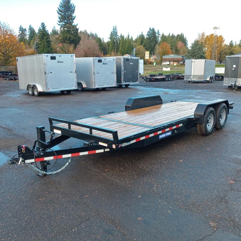 7x16 +4 Tandem Axle 14K Split Deck Tilt Trailer 