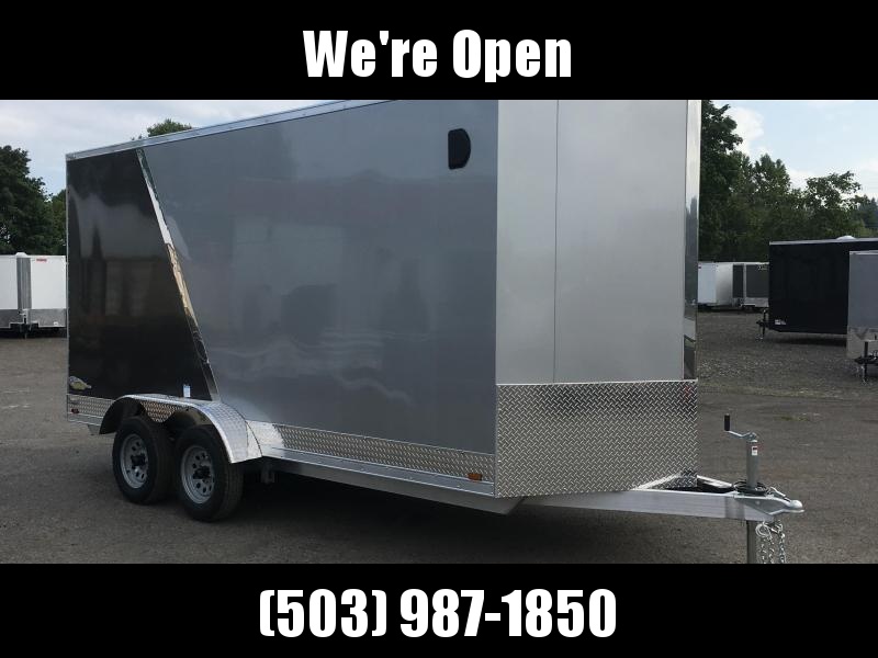 7x14 Tandem Axle Aluminum Cargo Trailer **Side X Side** 7x14 Tandem Axle Aluminum Cargo Trailer **Side X Side**