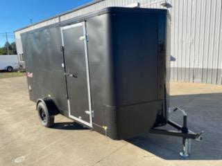 6 x 12 Enclosed Cargo Trailer ** Matte Black ** Rear Ramp Door ** 6 x 12 Enclosed Cargo Trailer ** Matte Black ** Rear Ramp Door **