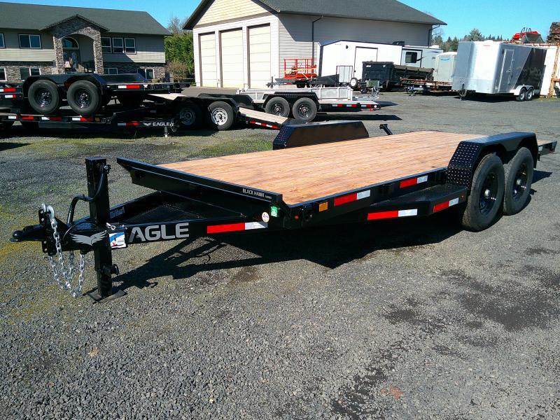 7x18 Tandem Axle 14K Flatbed Equipment Trailer