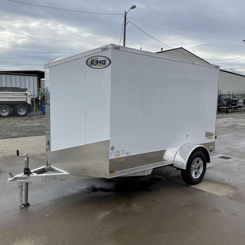6x10 Slant Nose Aluminum Enclosed Cargo Trailer 6x10 Slant Nose Aluminum Enclosed Cargo Trailer
