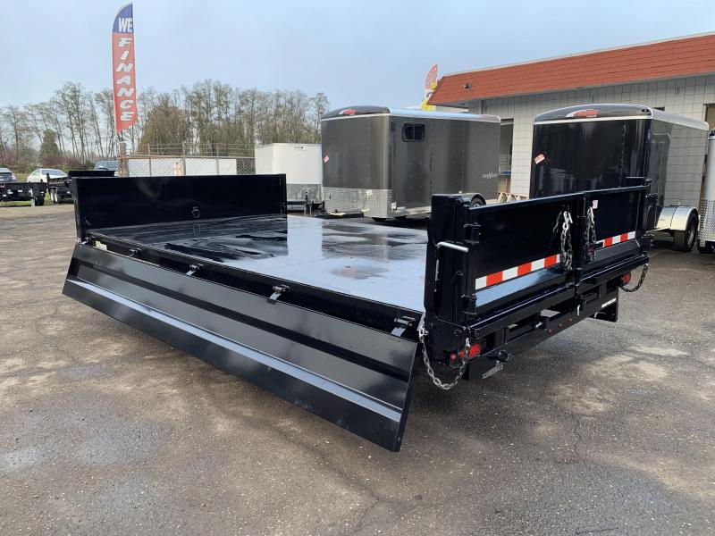8x14 Deckover Dump Trailer 14K With Ramps And Fold Down Sides 8x14 Deckover Dump Trailer 14K With Ramps And Fold Down Sides