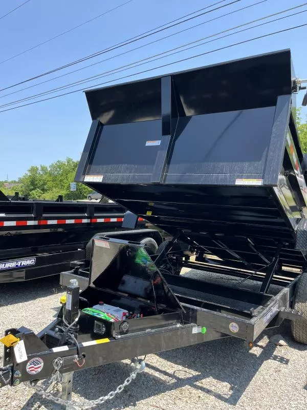 2025 Sure-Trac 82 IN x 12 HD Low Profile Dump Trailer  12K Dual Ram