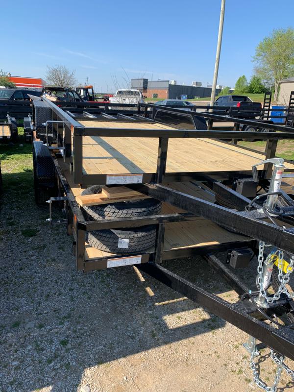 2021 Sure-Trac 7 x 16 Tube Top Utility Trailer 7K Tand 2021 Sure-Trac 7 x 16 Tube Top Utility Trailer 7K Tand