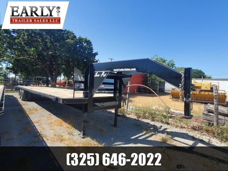 USED REPO 2021 Sure Pull Trailers 40x102 Tandem Dual Gooseneck Flatbed Flatbed Trailer USED REPO 2021 Sure Pull Trailers 40x102 Tandem Dual Gooseneck Flatbed Flatbed Trailer