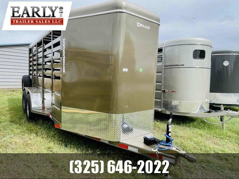 2022 Delco Trailers 6'x16' Bumper Pull Livestock 2022 Delco Trailers 6'x16' Bumper Pull Livestock