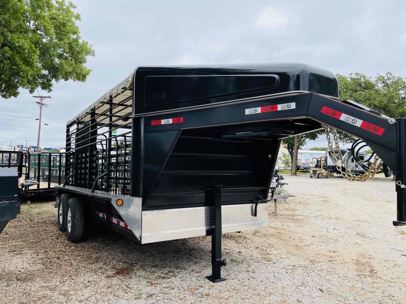 2021 GR Trailers 6'8"x16' Gooseneck Bartop Livestock Trailer 2021 GR Trailers 6'8"x16' Gooseneck Bartop Livestock Trailer