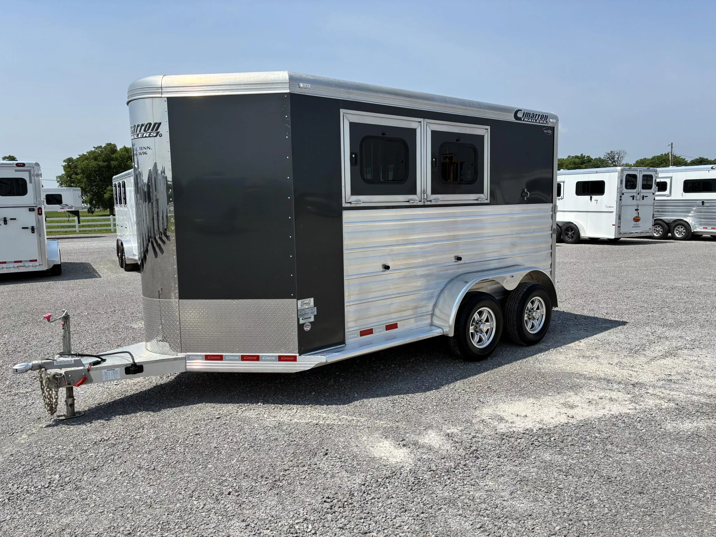 HORSE.Ⅱ2さま Two Horses Black Double Print Scarf / 90cm - Cucciolo & Cavallo