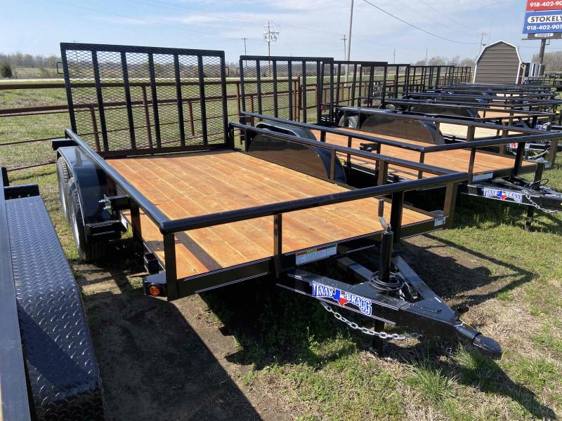 2023 Texas Bragg Trailers 14' Tandem axle with 2' gate and 2' dove