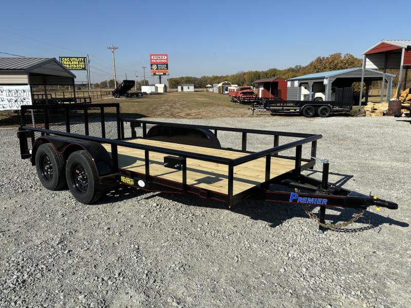 2025 Bellwether MFG 77" x 14' 2' dove and 30" gate Utility Trailer