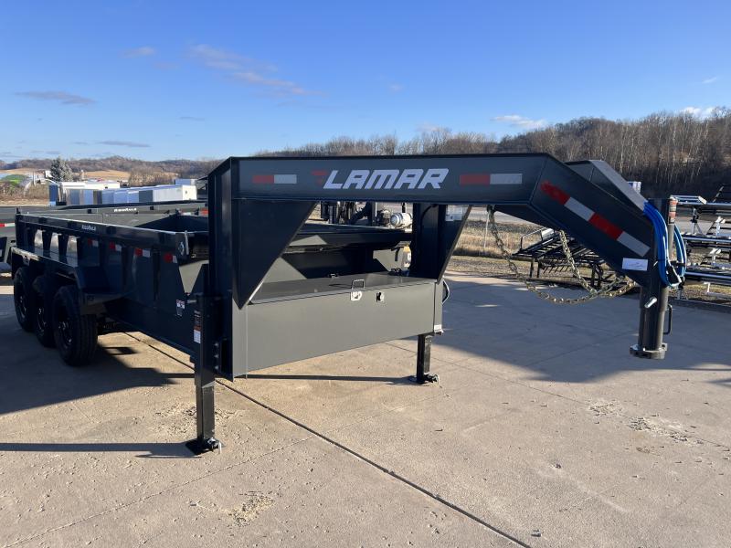 2024 Lamar Trailers 83X16 Gooseneck Dump Trailer Load Trail Trailers Largest Dealer Auto and