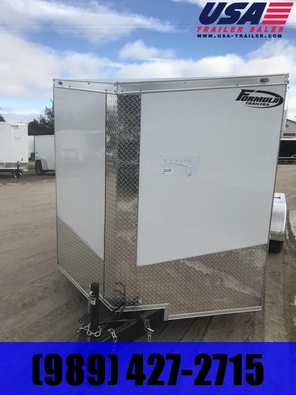 2019 Formula Trailers 7x16 White Ramp Enclosed Cargo Trailer 2019 Formula Trailers 7x16 White Ramp Enclosed Cargo Trailer