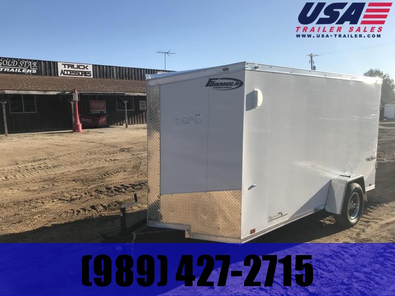 2019 Formula Trailers 6x12 White Ramp Enclosed Cargo Trailer 2019 Formula Trailers 6x12 White Ramp Enclosed Cargo Trailer