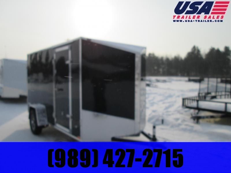 2020 Qualitec 6x12 Black Barn Doors Enclosed 2020 Qualitec 6x12 Black Barn Doors Enclosed