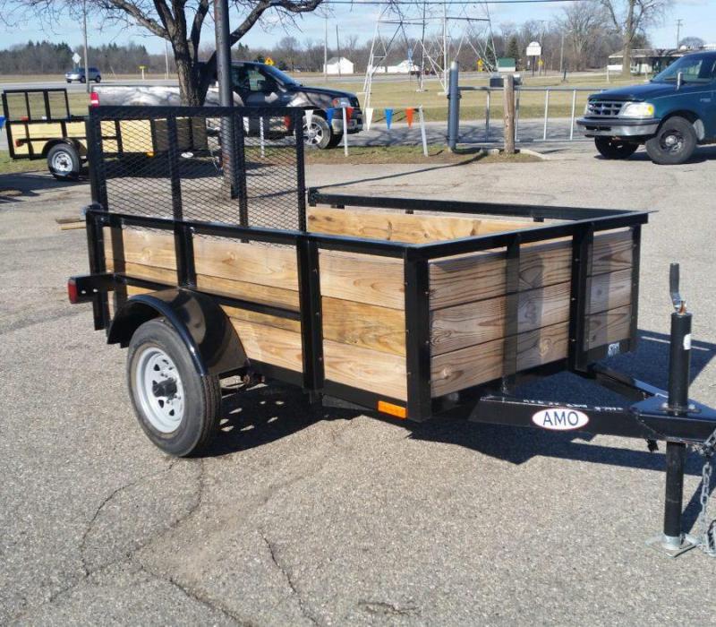 5 x 8 A.M.O. Landscape Light Duty Wood Side Trailer Near Me Trailer Classifieds