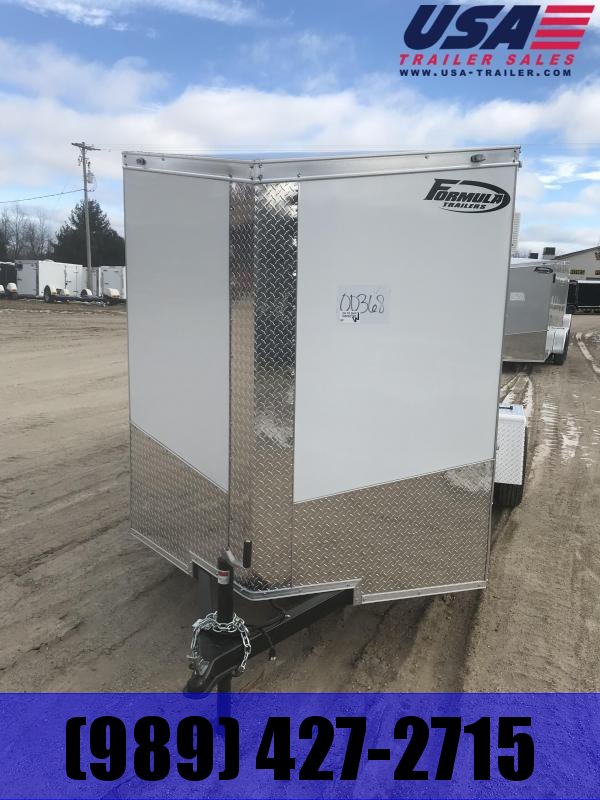 2019 Formula Trailers 6x12 White Ramp Enclosed Cargo Trailer 2019 Formula Trailers 6x12 White Ramp Enclosed Cargo Trailer