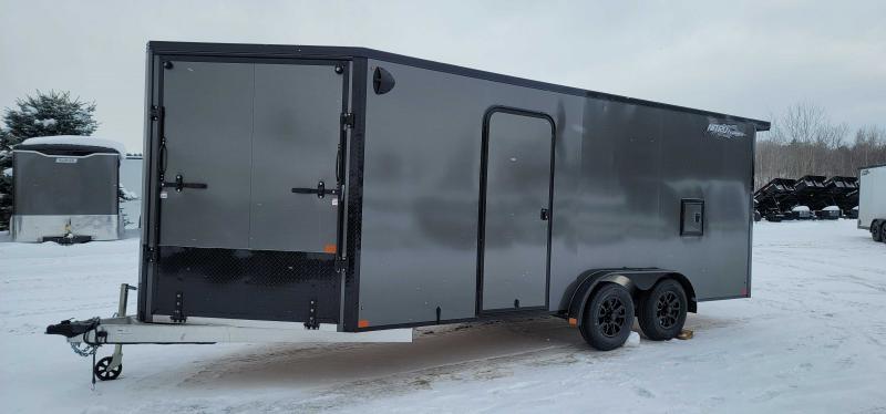 2023 Nitro 2023 Nitro 7.5x18 Inline Drive In/Out Extra Height, Rear Canopy And Blackout Pkg. Snowmobile Trailer