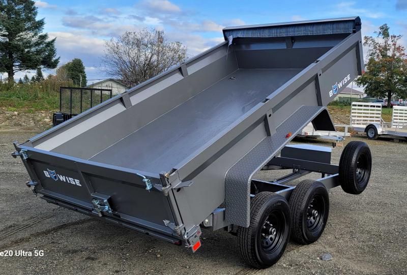 2024 BWISE DT10 72x12 10K Tandem Axle Dump Trailer w/Ramps, Tarp Kit