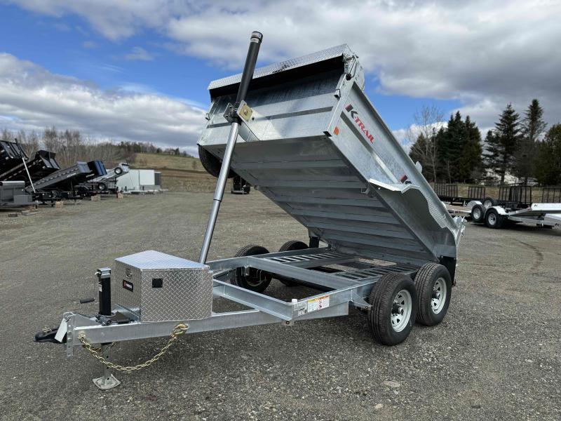 2025 K-Trail RS 6X10 RS 10K Galvanized Dump Trailer w/ Ramps, Trap & Spare Tire  