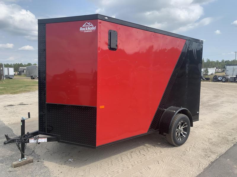 New 6x12 Red/Black Blackout Elite 6x12 Trailers For Sale