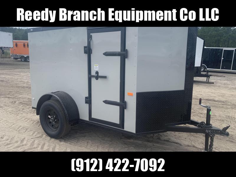5x8 New -Dove Gray Blackout Enclosed Trailer 5x8 New -Dove Gray Blackout Enclosed Trailer