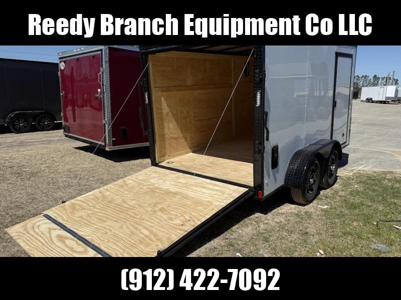 7x12 Enclosed Cargo Trailer - Polycore Blackout  1742927814