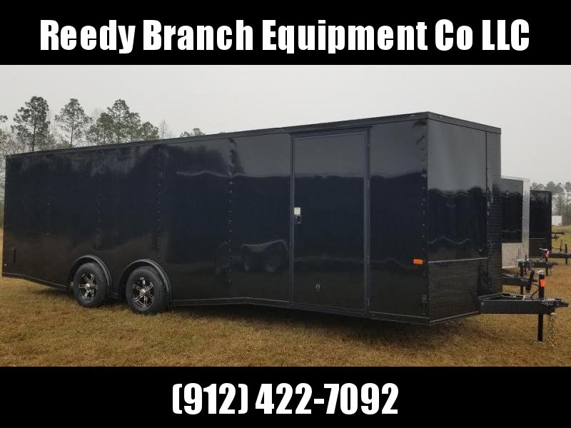 8.5x24 Black Blackout Elite Spread Enclosed Cargo Trailer 8.5x24 Black Blackout Elite Spread Enclosed Cargo Trailer