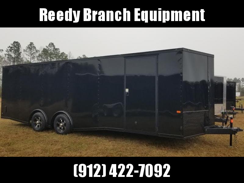 8.5x24 Black Blackout Elite Spread Enclosed Cargo Trailer 8.5x24 Black Blackout Elite Spread Enclosed Cargo Trailer