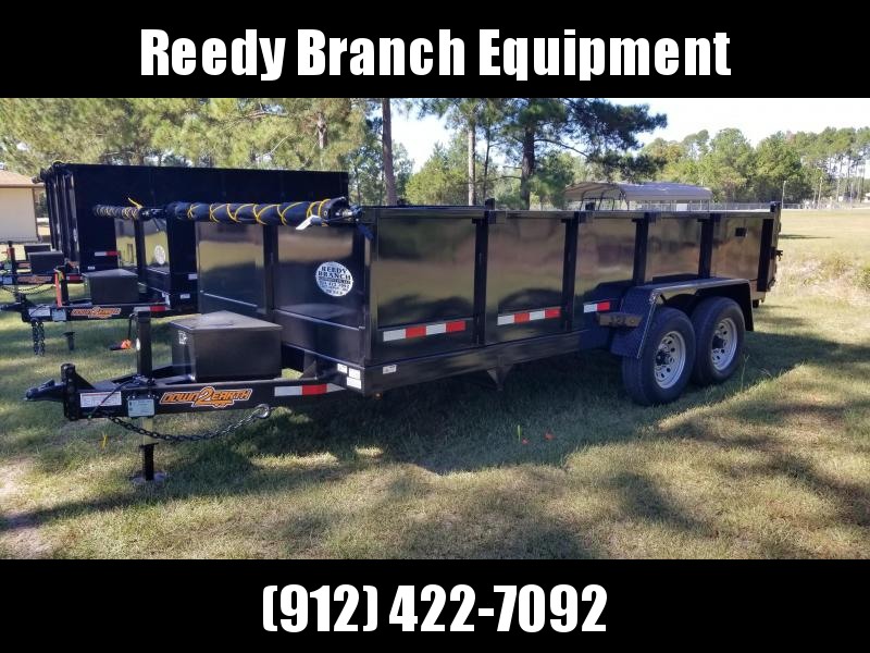 New 7x16 (2' sides) Down to Earth Dump Trailer New 7x16 (2' sides) Down to Earth Dump Trailer