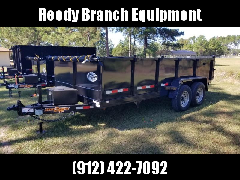 New 7x16 (2' sides) Down to Earth Dump Trailer New 7x16 (2' sides) Down to Earth Dump Trailer