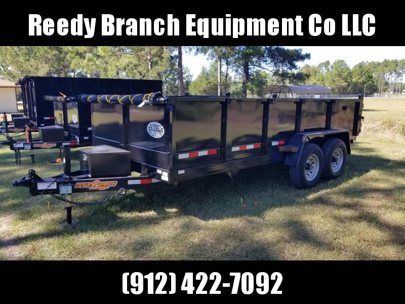 New 7x16 (2' sides) Down to Earth Dump Trailer New 7x16 (2' sides) Down to Earth Dump Trailer