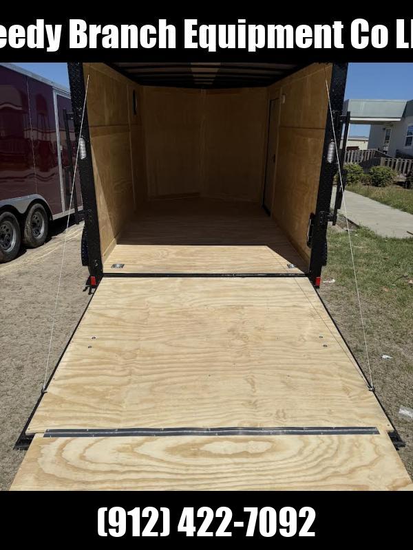 7x12 Enclosed Cargo Trailer - Polycore Blackout  1742927677