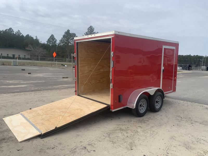 New Red 6x12 TA Rock Solid Cargo Enclosed Trailer (Douglas GA) Best