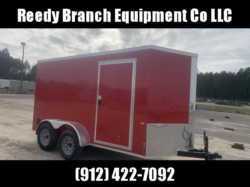 New Red 6x12 TA Rock Solid Cargo Enclosed Trailer (Douglas GA) Buy