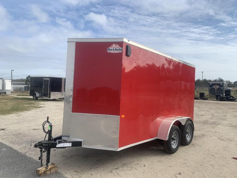 New Red 6x12 TA Rock Solid Cargo Enclosed Trailer (Douglas GA