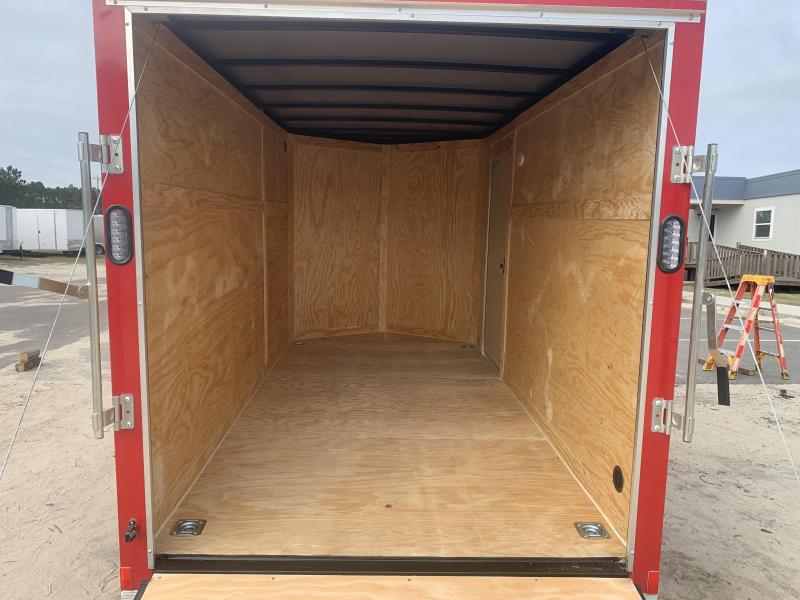 New Red 6x12 TA Rock Solid Cargo Enclosed Trailer (Douglas GA) Best