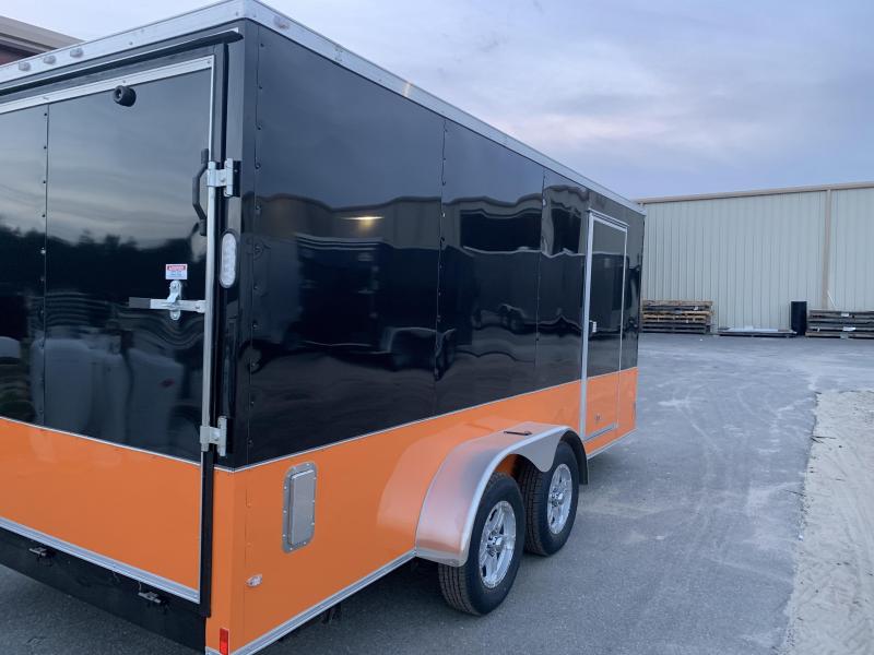 New 7x16 Enclosed Motorcycle Trailer (Many Upgrades) Enclosed Cargo
