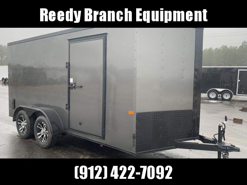 New Rock Solid Cargo 7x14. Ch. Gray Blackout Elite Enclosed Cargo Trailer New Rock Solid Cargo 7x14. Ch. Gray Blackout Elite Enclosed Cargo Trailer