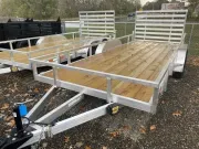 2027 Jaxon Fab Werks 7x18' Tandem Axle Aluminum Utility w/ 7k GVWR & Ramp Gate