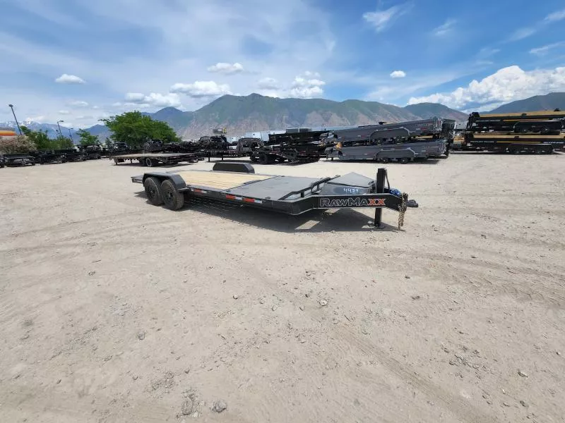 RawMaxx 7x22 G7X I-Beam Gravity Tilt Equipment Trailer