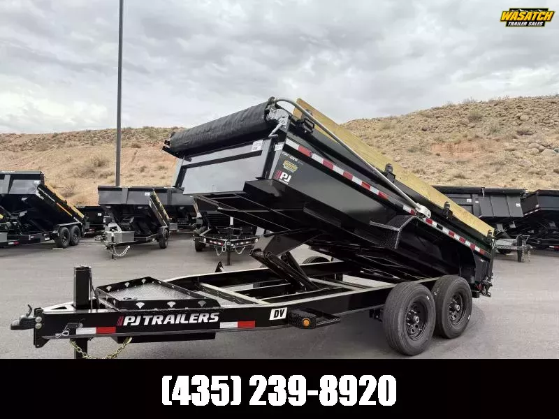 PJ Trailers 7X14 14K DV LOW PRO Dump Trailer