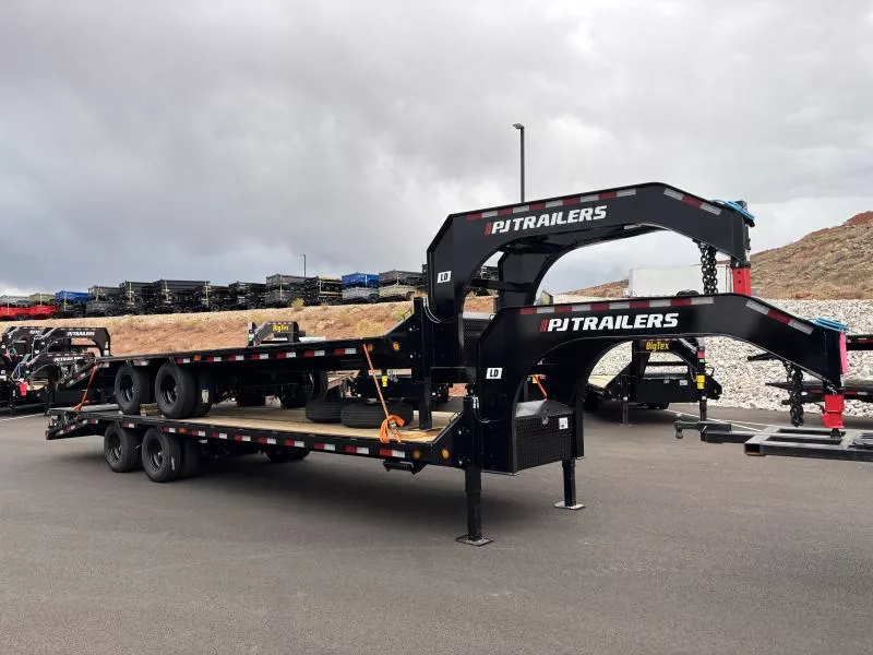 PJ Trailers 8.5X25 24K LD GN LOWPRO FLATDECK WITH DUALS Flatbed Trailer