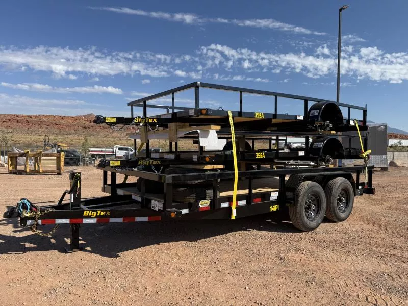 Big Tex Trailers 7X16 14K 14PI HEAVY Equipment Trailer