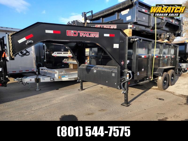 2023 ED Trailers 7X14 Lowpro Gooseneck Dump Trailer 2023 ED Trailers 7X14 Lowpro Gooseneck Dump Trailer