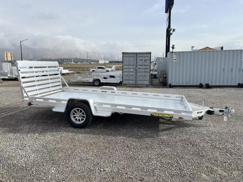 Aluma 8014 7x14 SxS Aluminum Utility Trailer