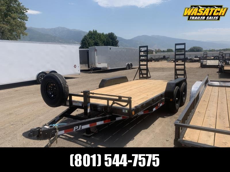PJ 7x16 Channel Equipment Car Hauler (CC) PJ 7x16 Channel Equipment Car Hauler (CC)