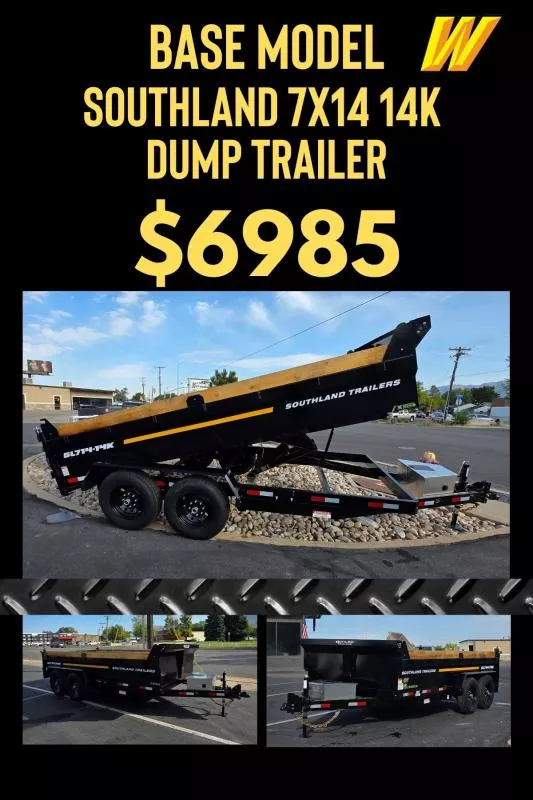 2026 Southland Trailers 7X14 14K BASE MODEL Dump Trailer